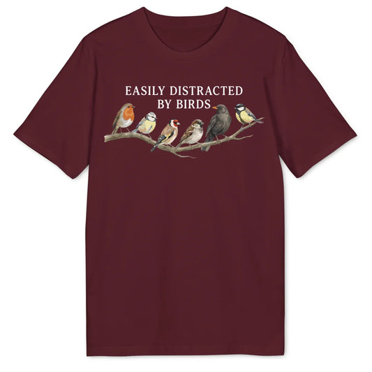 Bird Distraction - Burgundy