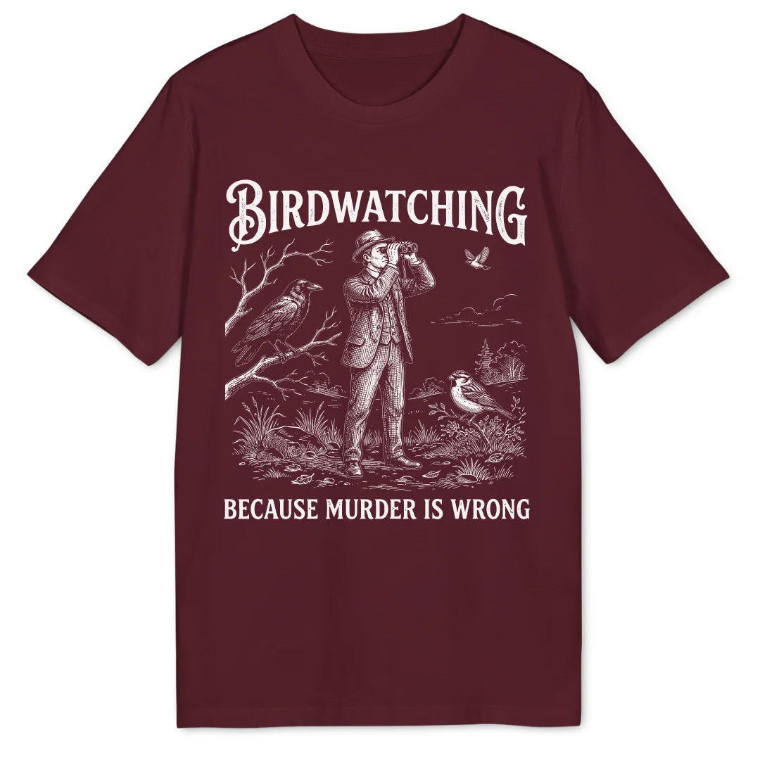 Birdwatching Joke - Burgundy
