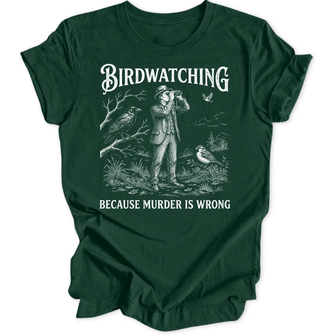 Birdwatching Joke - Forest Green