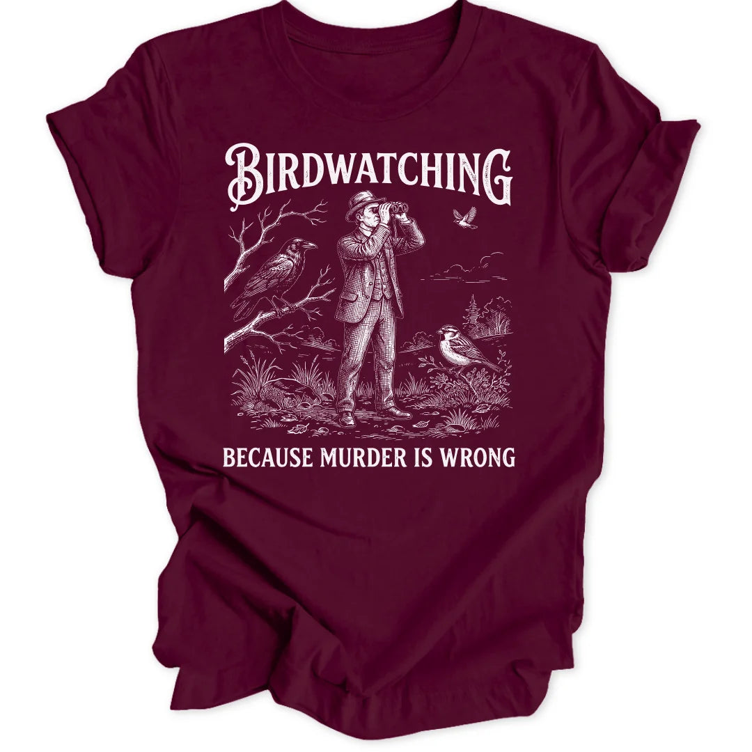 Birdwatching Joke - Maroon
