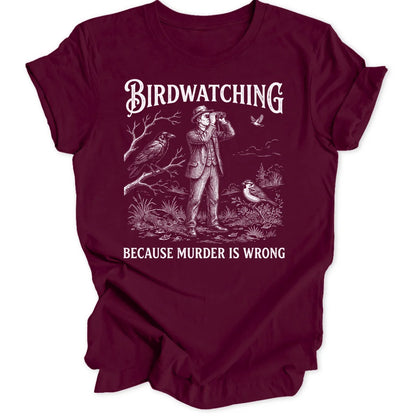 Birdwatching Joke - Maroon