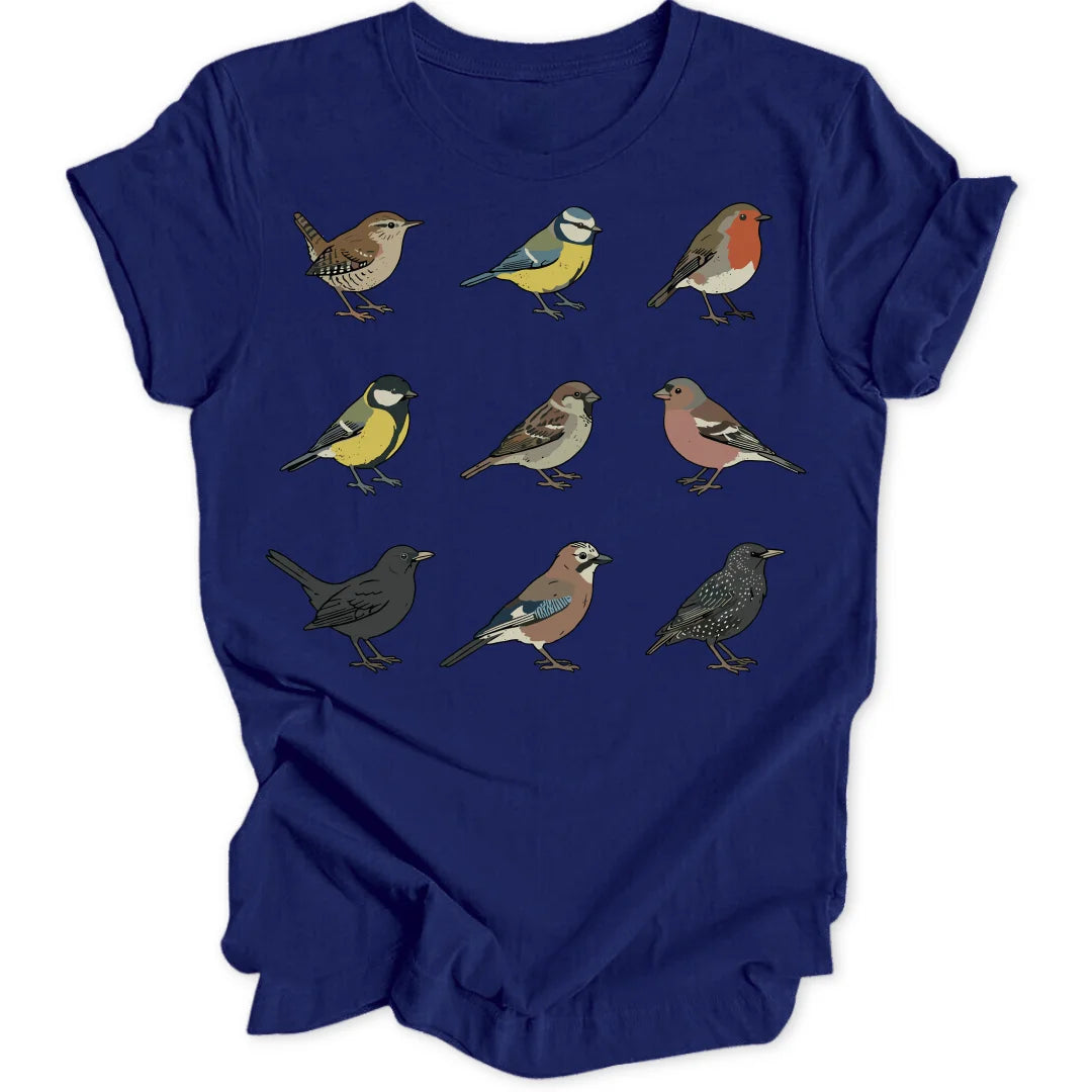 Bird Grid - Navy