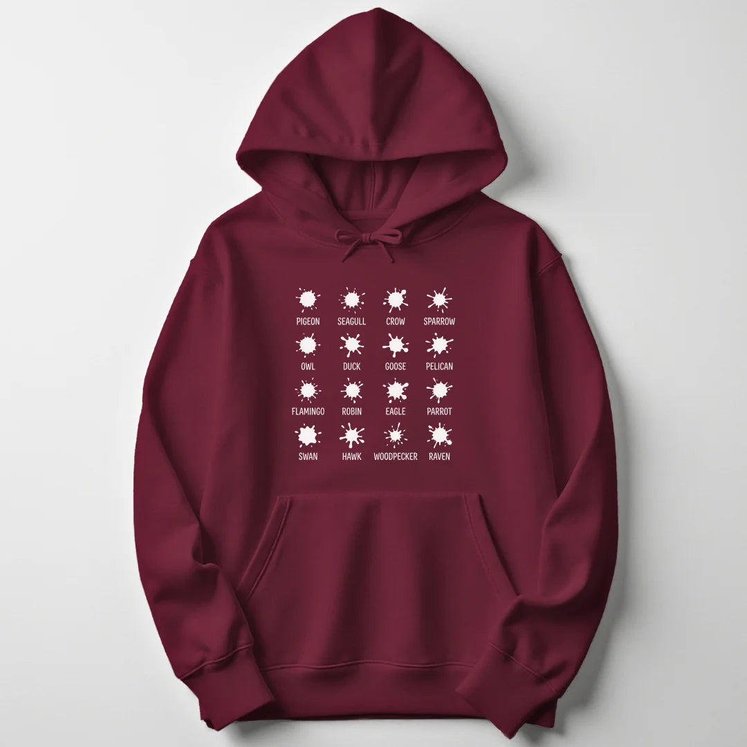 Bird Art - Maroon