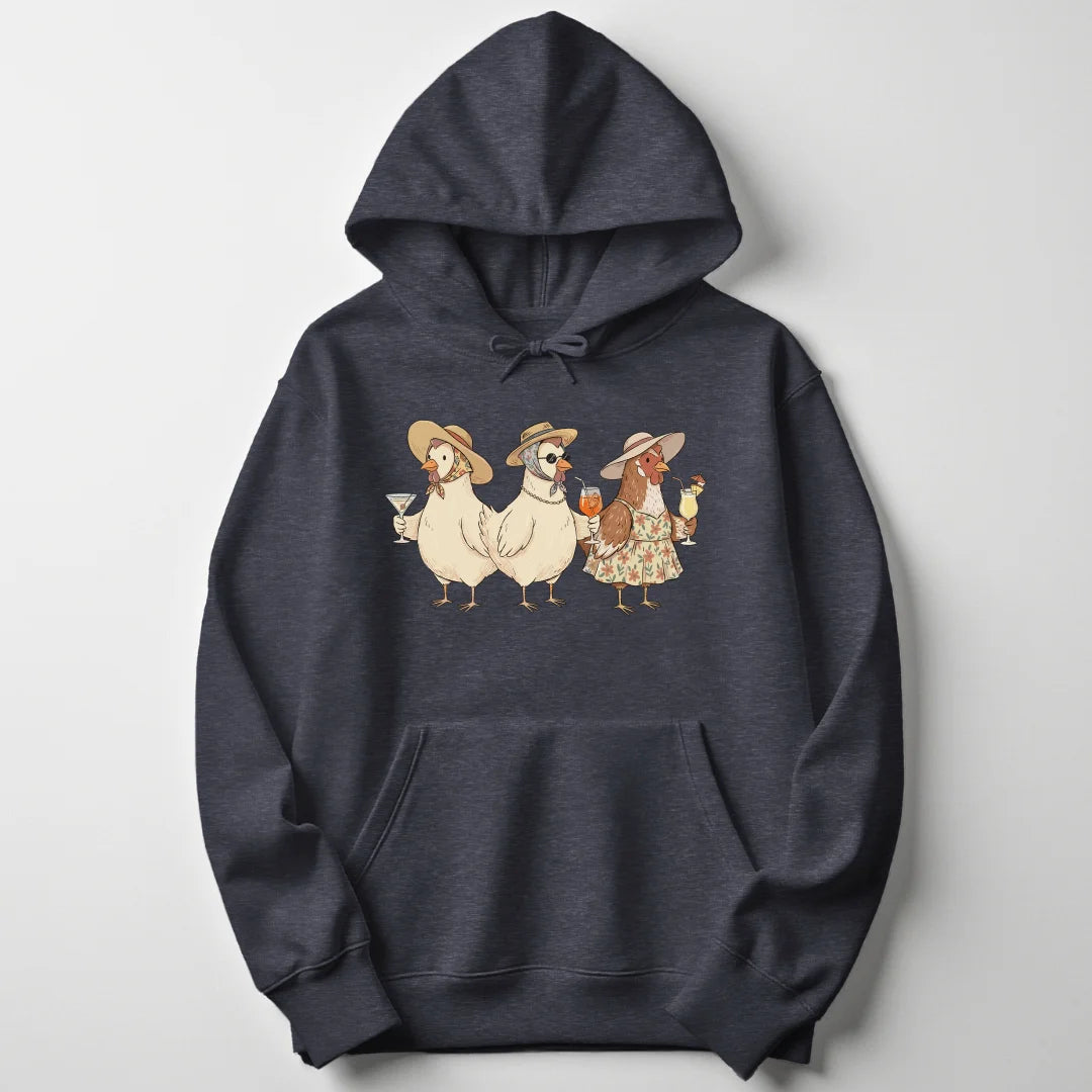 Classy Chicken Trio - Dark Heather