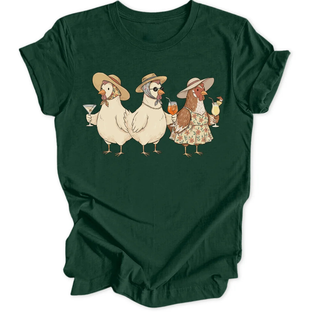 Classy Chicken Trio - Forest Green