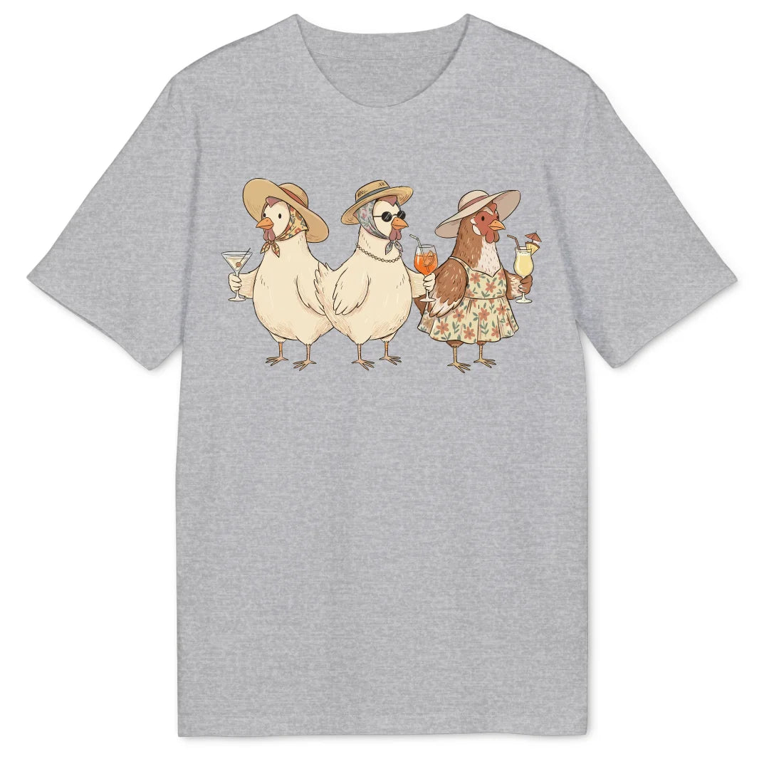 Classy Chicken Trio - Heather Grey