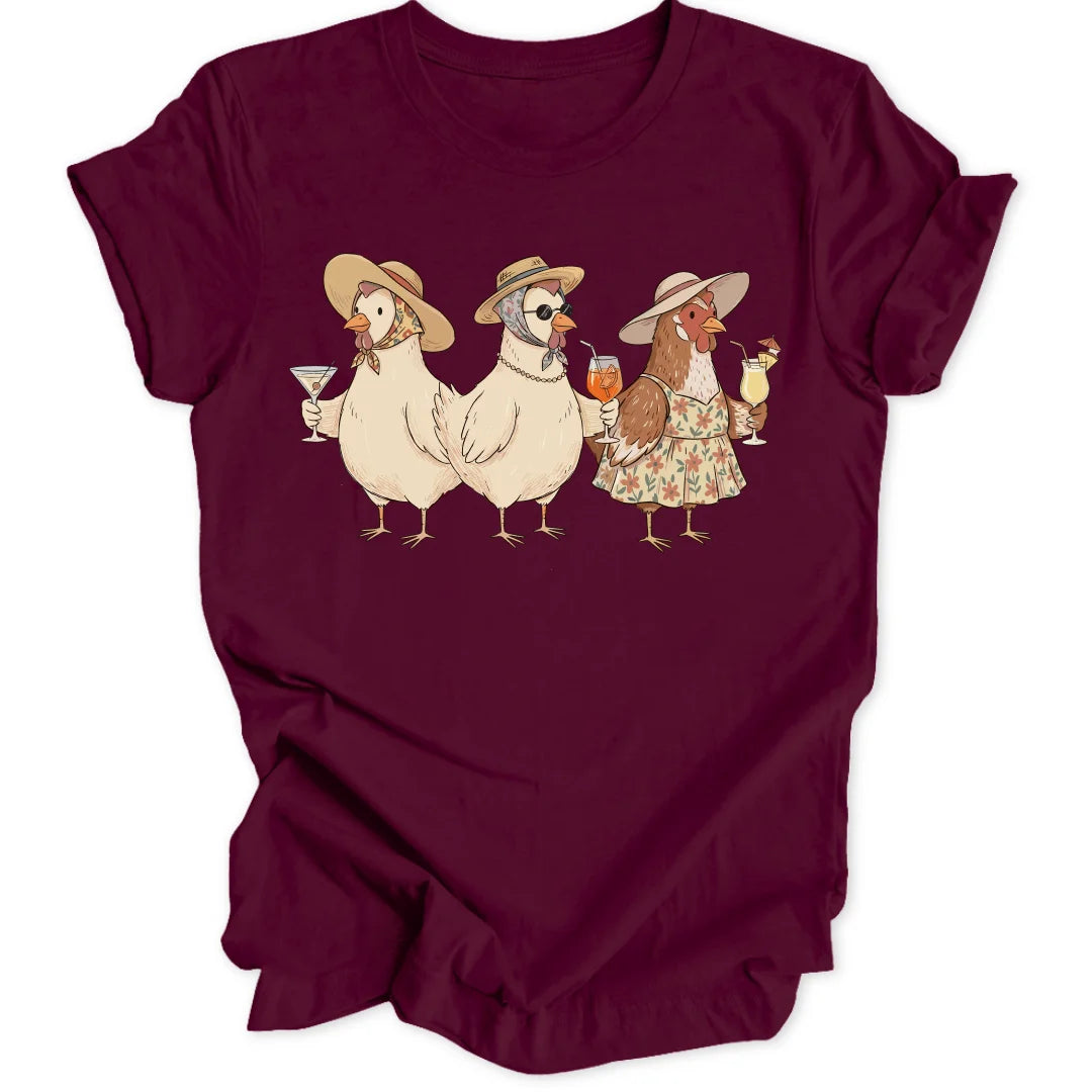 Classy Chicken Trio - Maroon
