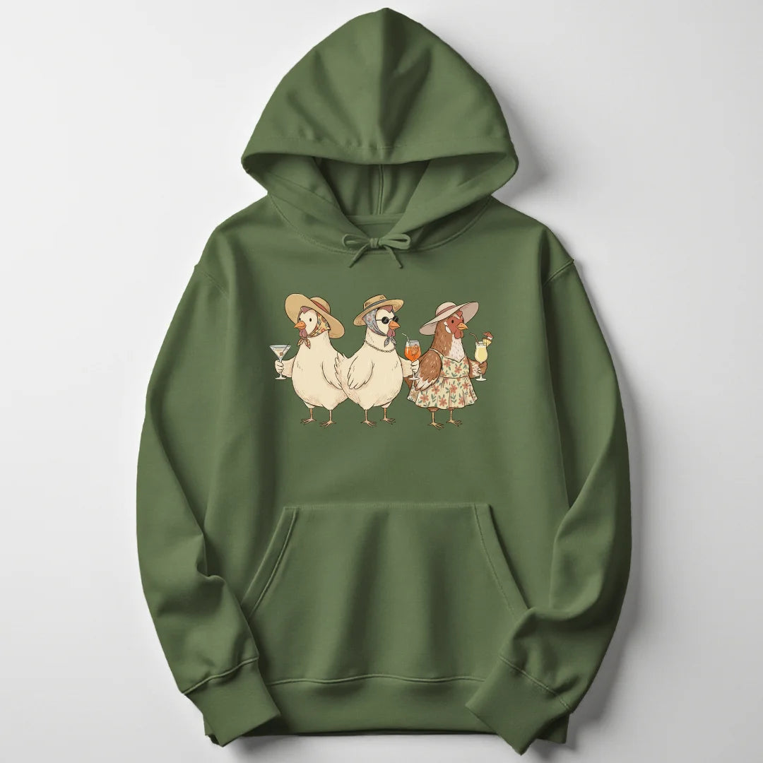 Classy Chicken Trio - Military Green