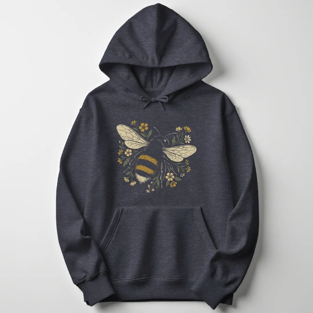 Flower Bee - Dark Heather