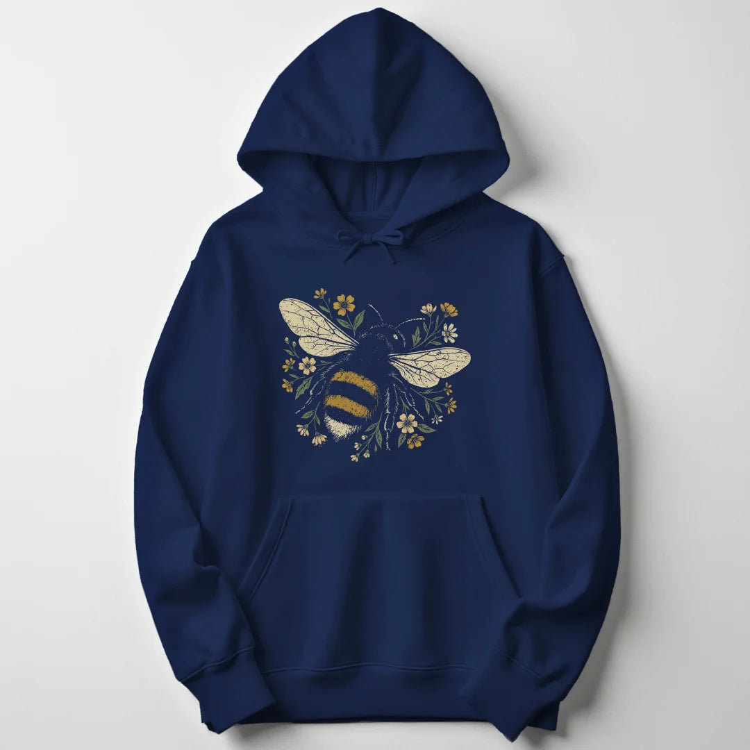 Flower Bee - Navy