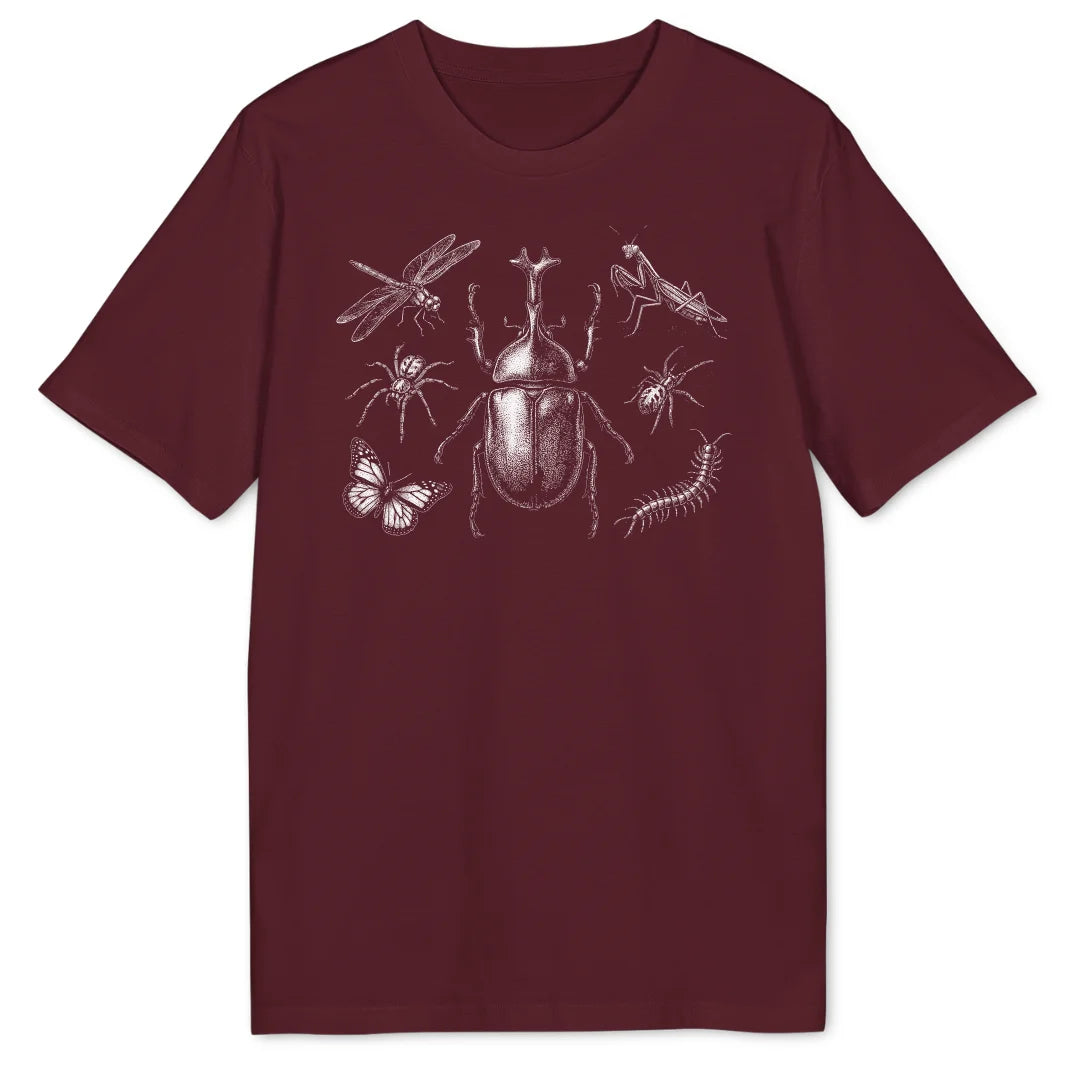 Insect Gathering - Burgundy