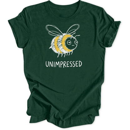 Unimpressed Bee - Forest Green