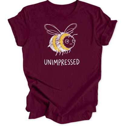 Unimpressed Bee - Maroon
