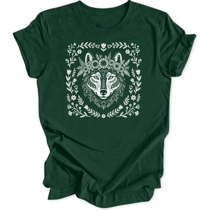 Floral Howl - Forest Green