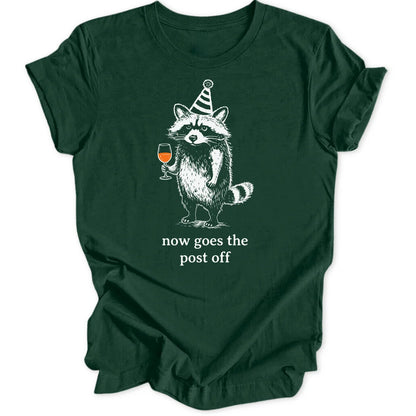 Post Raccoon - Forest Green