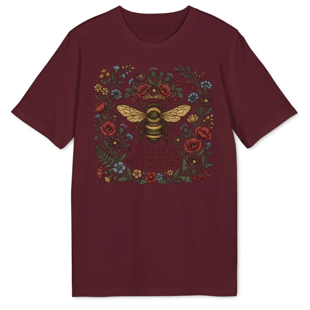 Floral Queen - Burgundy