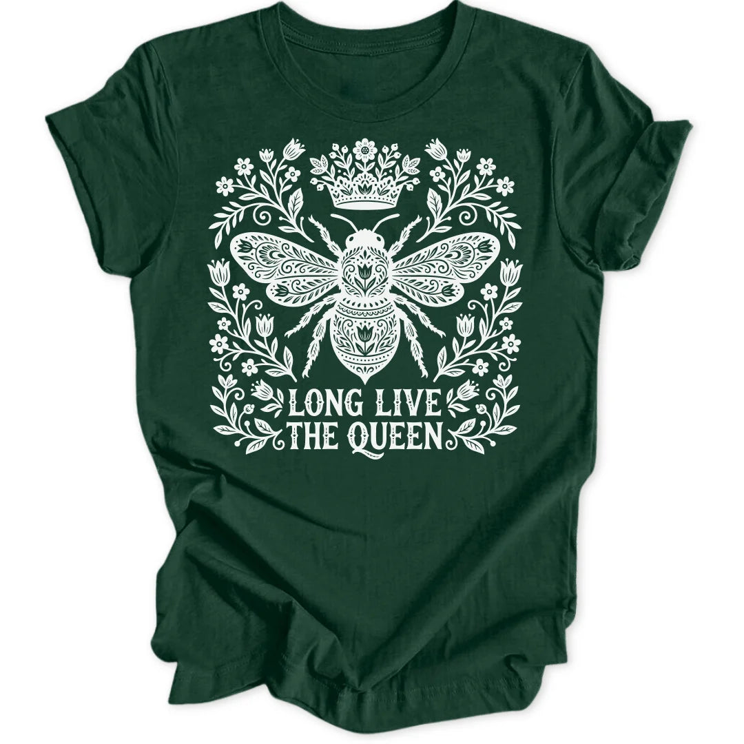 Folk Art Bee - Forest Green