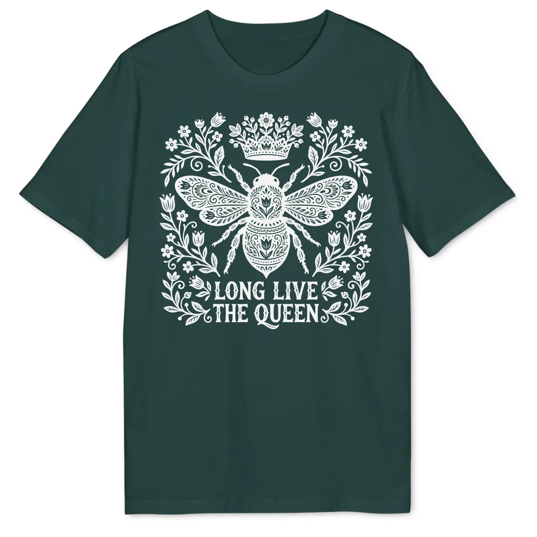 Folk Art Bee - Glazed Green