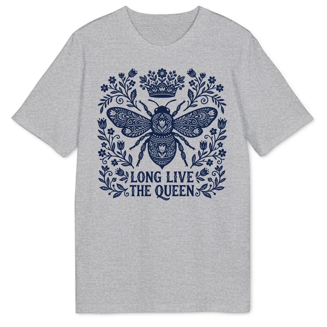 Folk Art Bee - Heather Grey