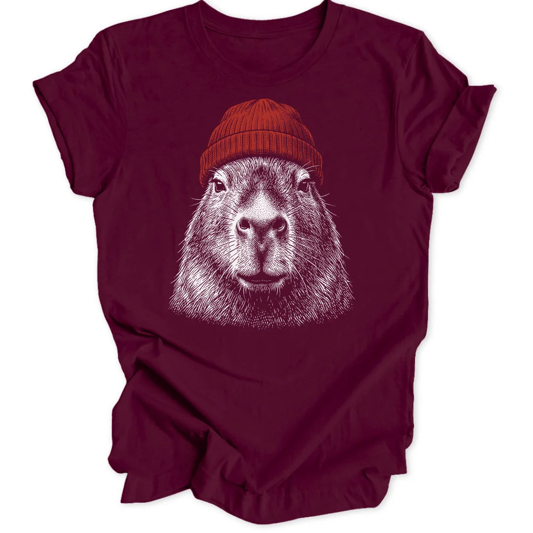 Beanie Capybara - Maroon