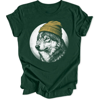 Beanie Wolf - Forest Green