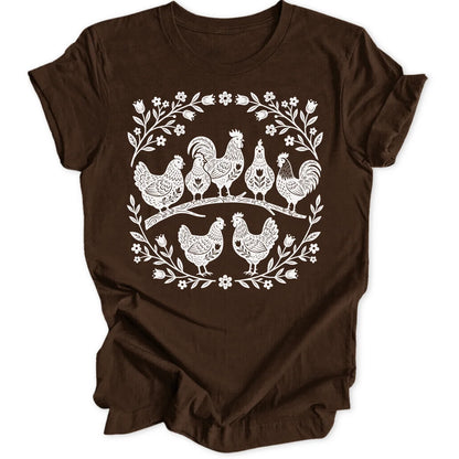 Folk Art Chicks - Dark Chocolate