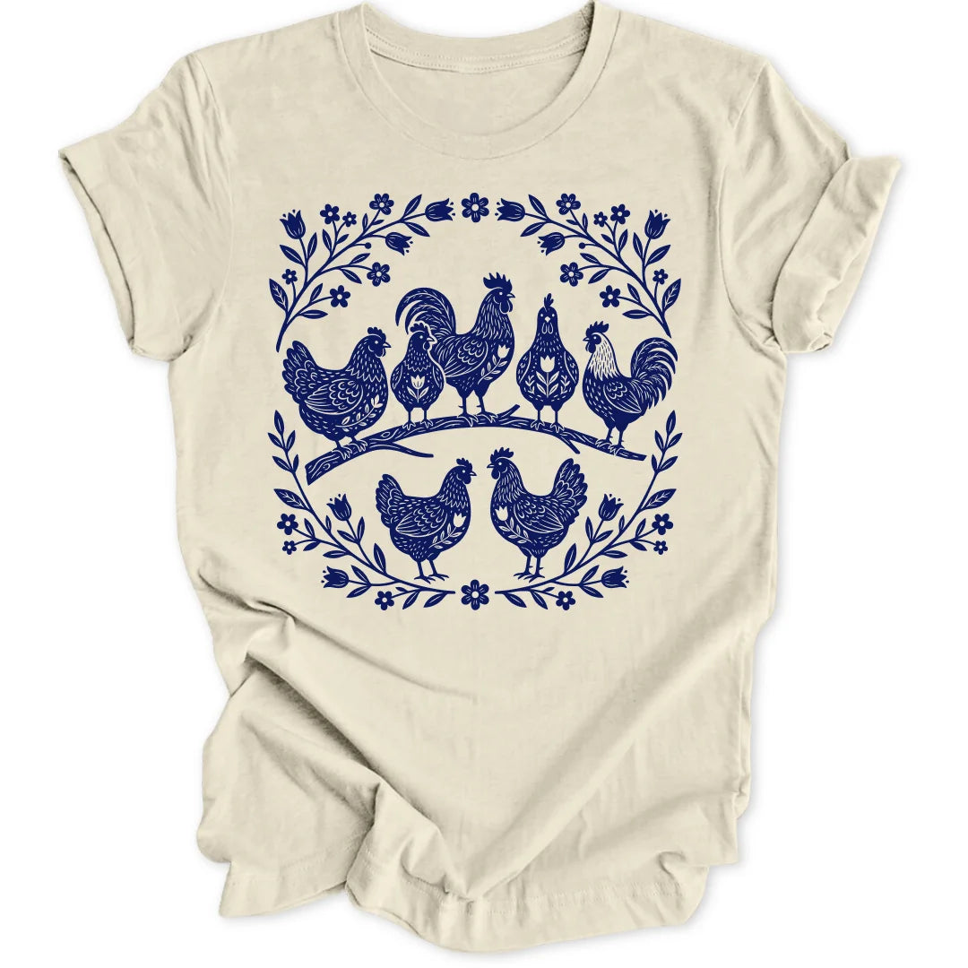 Folk Art Chicks - Natural
