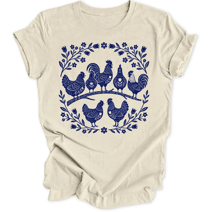 Folk Art Chicks - Natural