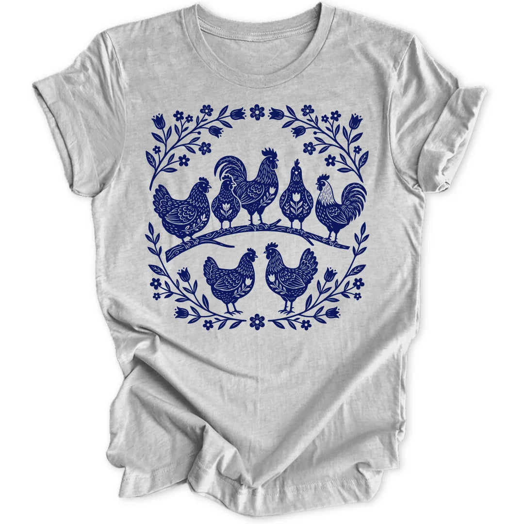 Folk Art Chicks - Sport Grey