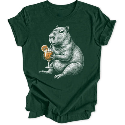 Sippin Capybara - Forest Green
