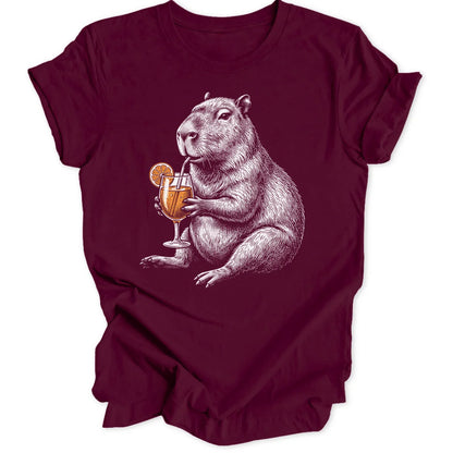 Sippin Capybara - Maroon