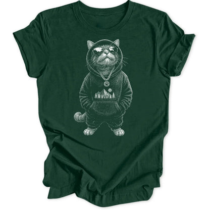 Gangsta Cat - Forest Green