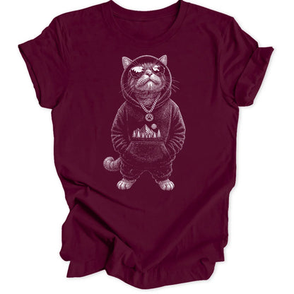 Gangsta Cat - Maroon
