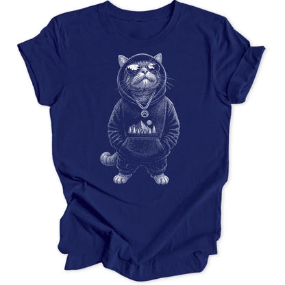 Gangsta Cat - Navy