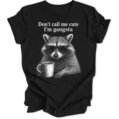Cute Gangsta Raccoon - Black