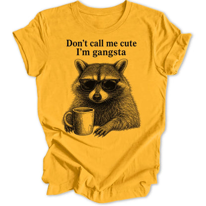 Cute Gangsta Raccoon - Gold
