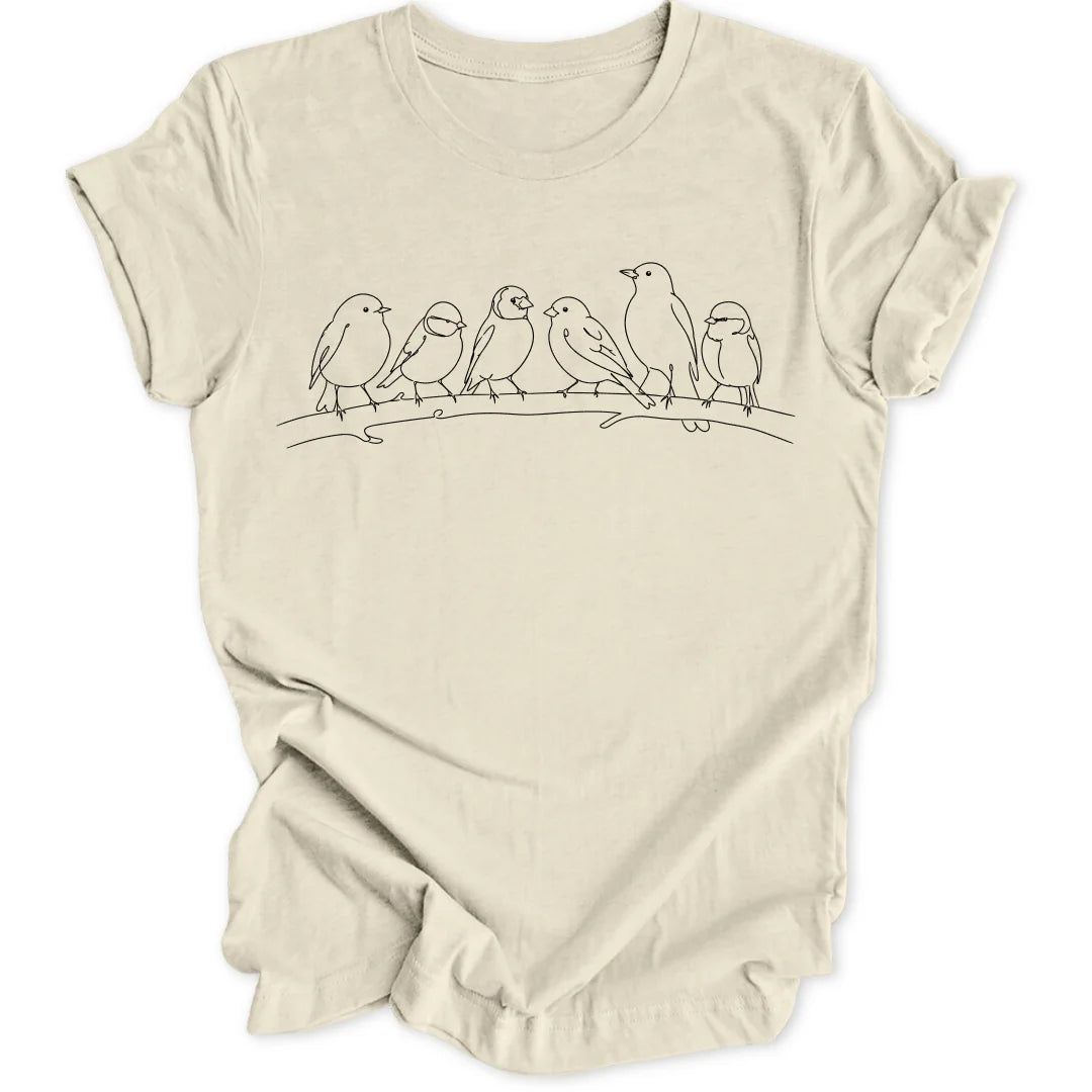 Lineart Birds - Natural