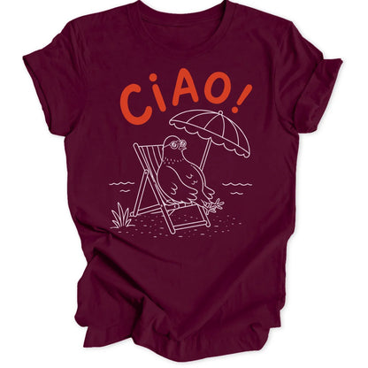 Ciao Pigeon - Maroon
