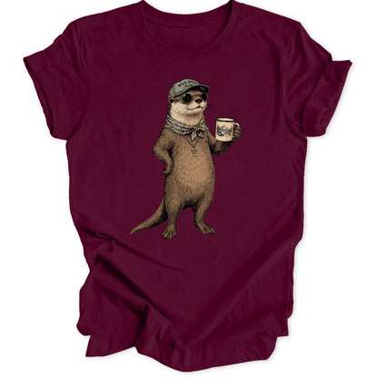 Wild Spirit Otter - Maroon