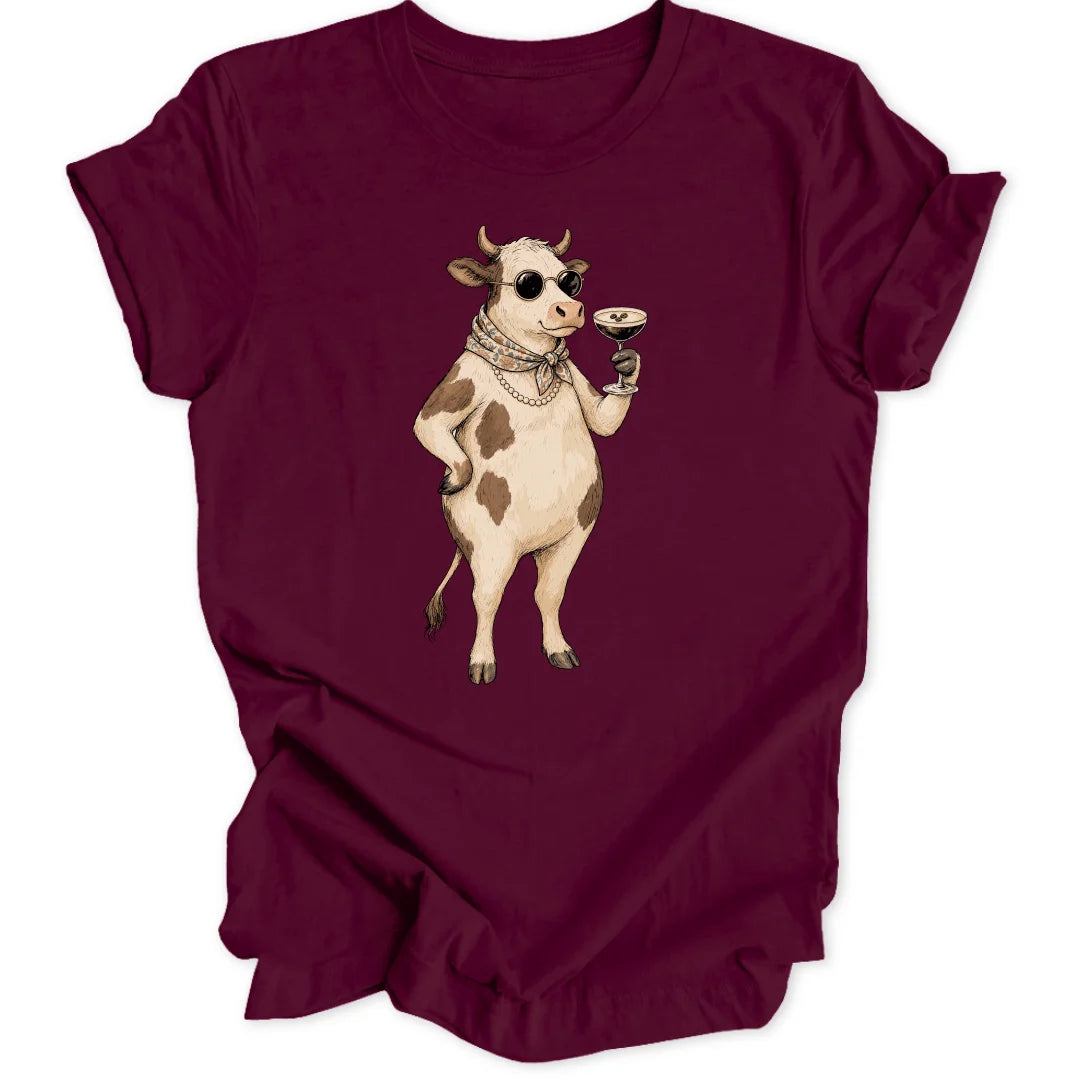 Classy Cow - Maroon