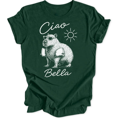 _Ciao Bella Capybara - Forest Green