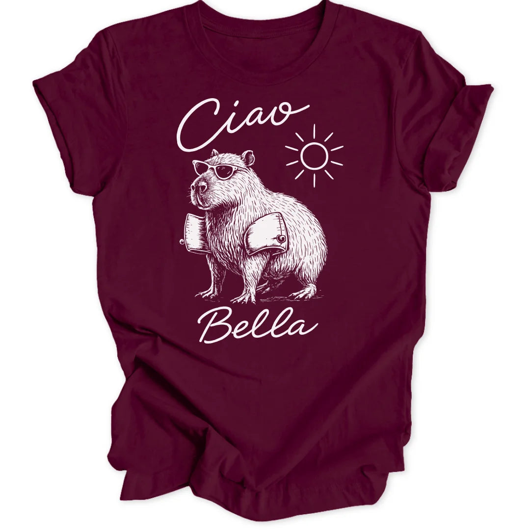 _Ciao Bella Capybara - Maroon