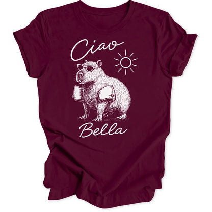 _Ciao Bella Capybara - Maroon