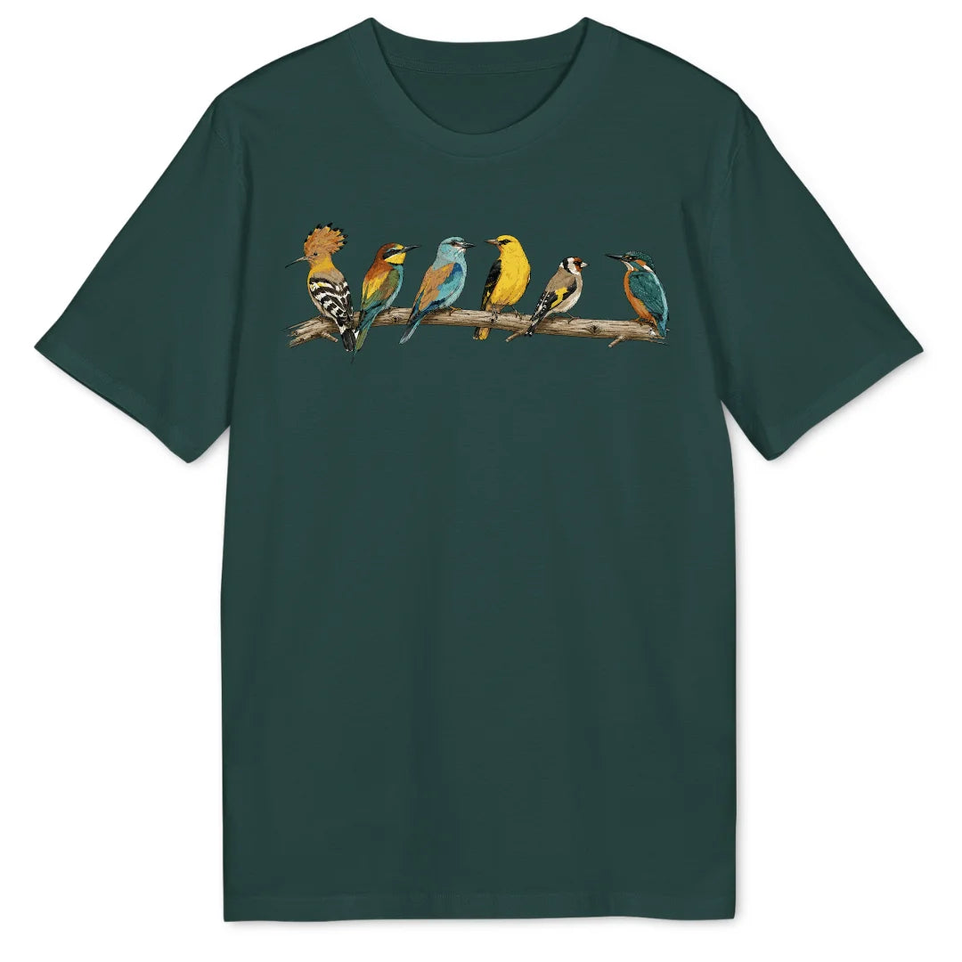 Exotic Bird Branch - Glazed Green
