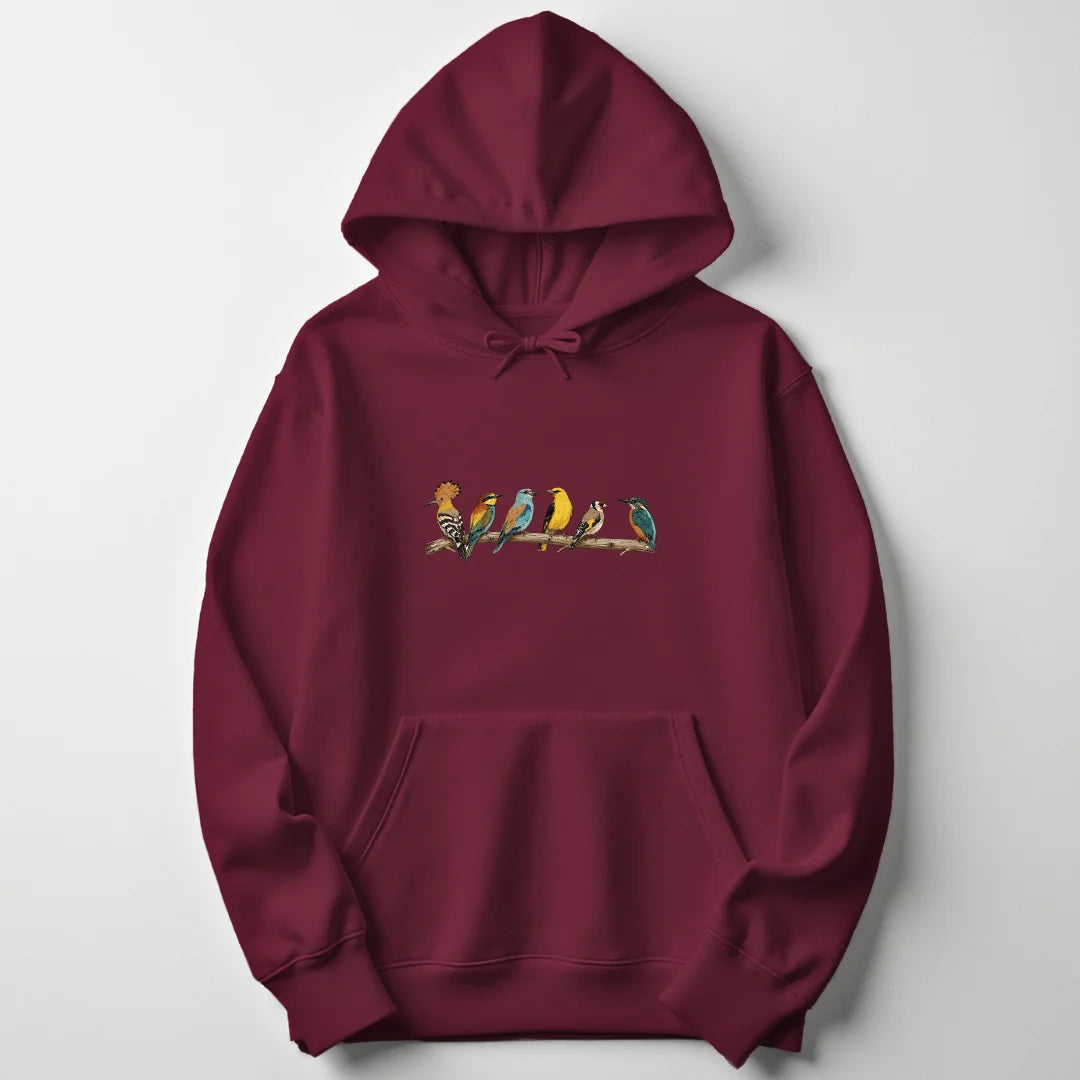 Exotic Bird Branch - Maroon