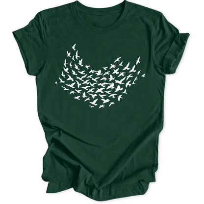 Bird Flock - Forest Green