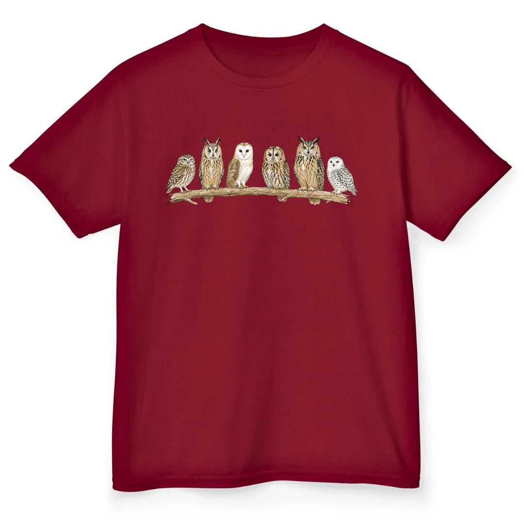 Owl Branch - Cardinal Red