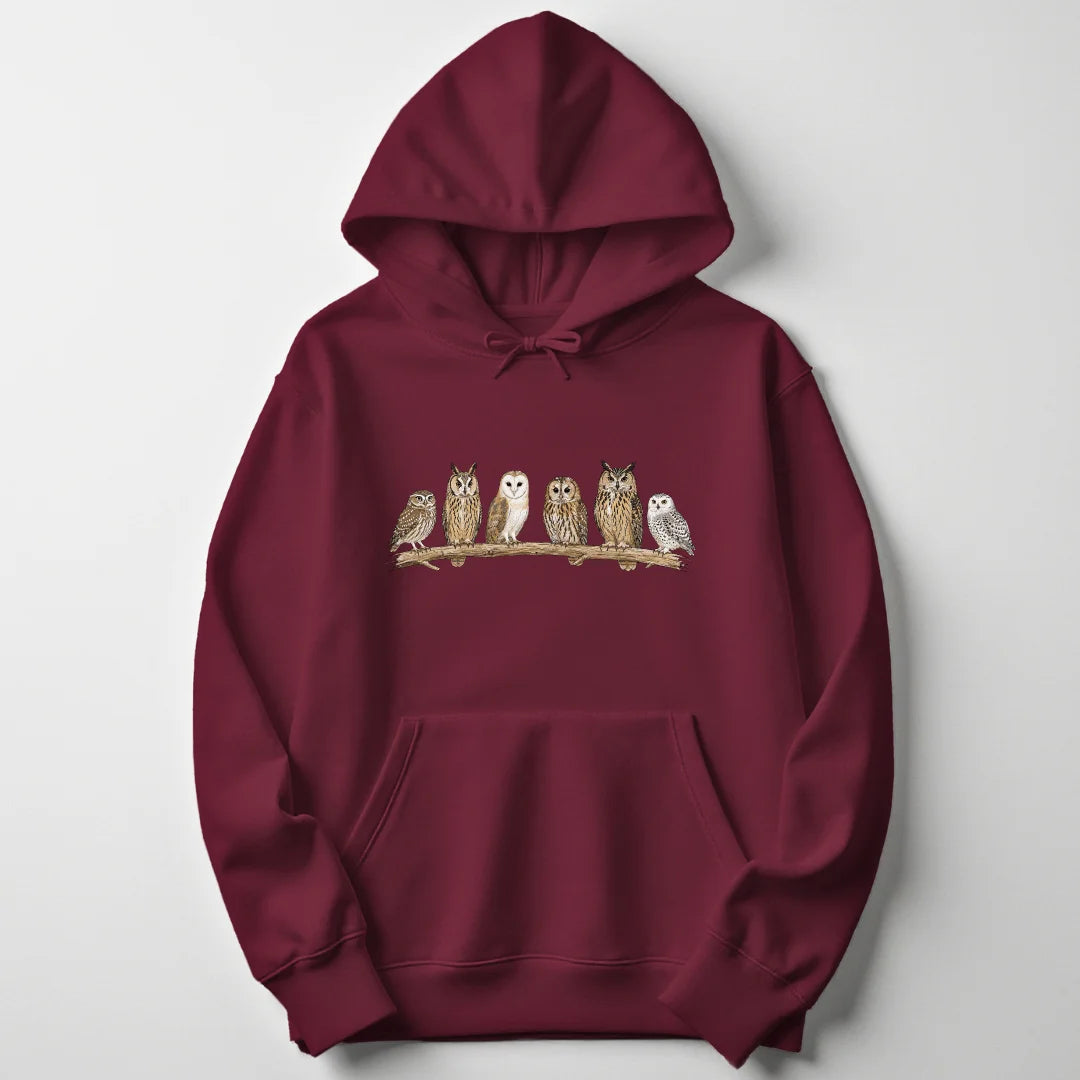 Owl Branch - Maroon