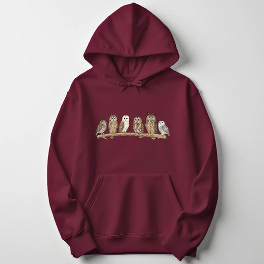 Owl Branch - Maroon