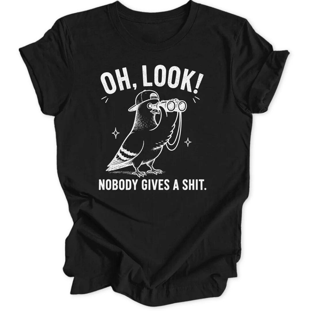 Oh Look Pigeon - Black